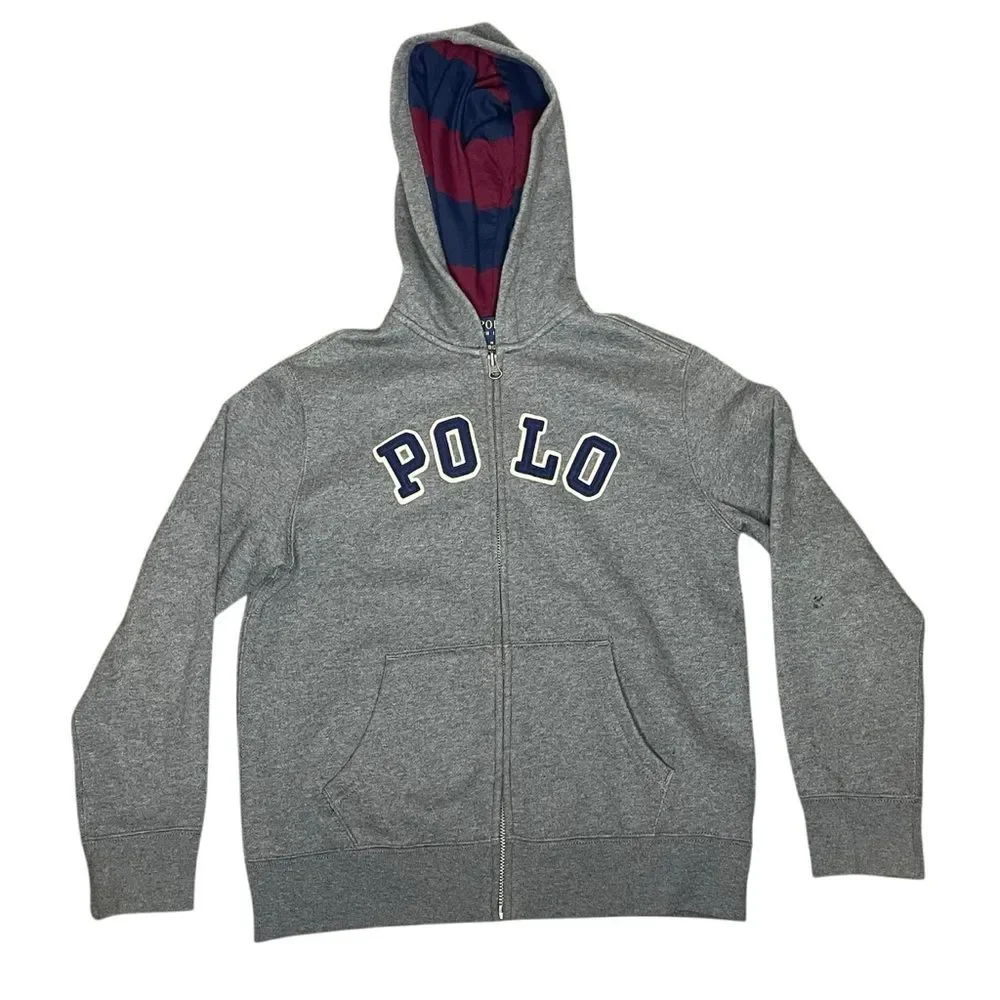 POLO RALPH LAUREN Boy’s Size Medium (10-12) Zippered Hoodie